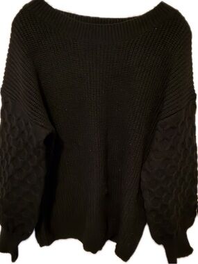 PrettyGarden Black Sweater nwot